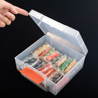 Boîte de rangement en plastique avec poignée personnalisable jouet outil organisation fourni en usine produits ménagers boîte en carton transparente
