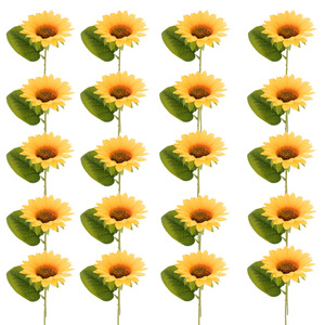 Ramo de Girasoles Artificiales, Flores de Seda y Plástico Hechas a Mano, Decoración para Bodas y Hogar - Product Image 5