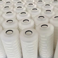 Filtre à eau en cartouche de sédiments PP de 20 pouces, 1 micron, filtre plissé PP industriel de 5 microns, 10 x 2,5 pouces, 0,1, filtre de 10 pouces pour éliminer les bactéries
