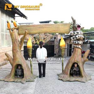 My Dino Theme Park <span class=keywords><strong>Zoo</strong></span> <span class=keywords><strong>Entrada</strong></span> de puerta animatrónica realista - Product Image 2