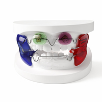 Régulateur fonctionnel dentaire Frankel III, appareil orthodontique amovible en acrylique/PMMA pour enfants, pour croisement des dents, orthodontie précoce