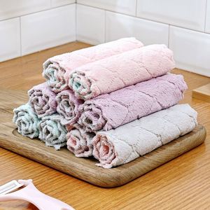Paño de Limpieza de Cocina Superabsorbente K1029, Paño de Cocina de Doble Capa de Felpa de Coral, Paño para Platos, Paño de Cocina - Product Image 3