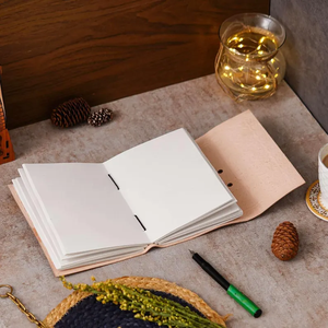 Handcrafted Pentacle Leather Journal Witchcraft Grimoire <b>Book</b> with Lock, Vintage Embossed Diary Notebook - Product Image 5