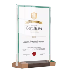 <span class=keywords><strong>Carte</strong></span> d'affichage A4 <span class=keywords><strong>en</strong></span> bois massif pour menu liste de <span class=keywords><strong>prix</strong></span> café thé et lait support de bureau vertical conception support de signe avec détails <span class=keywords><strong>en</strong></span> laiton - Product Image 3