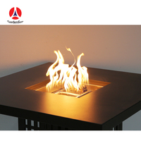 Table de foyer au propane carrée GARDENSUN pour l'extérieur, le jardin, le camping, fabricant OEM ODM, équipement de chauffage extérieur