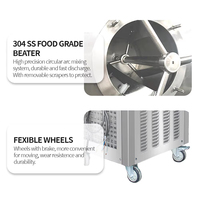 Machine à glaces italiennes commerciale à double bac, congélateur à gelato, congélateur à glaces dures