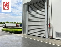 Porte à enroulement rapide automatique sécurisée avec système de verrouillage de sécurité pour hangar d'avions, industrie automobile et alimentaire