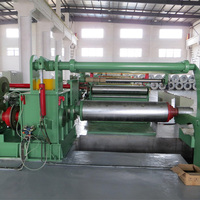 Mesin Pemotong Gulungan Logam Presisi Tinggi Produktivitas Tinggi 900-1600mm dengan Motor DC, Bearing, dan Kontrol PLC Merek Tengtian