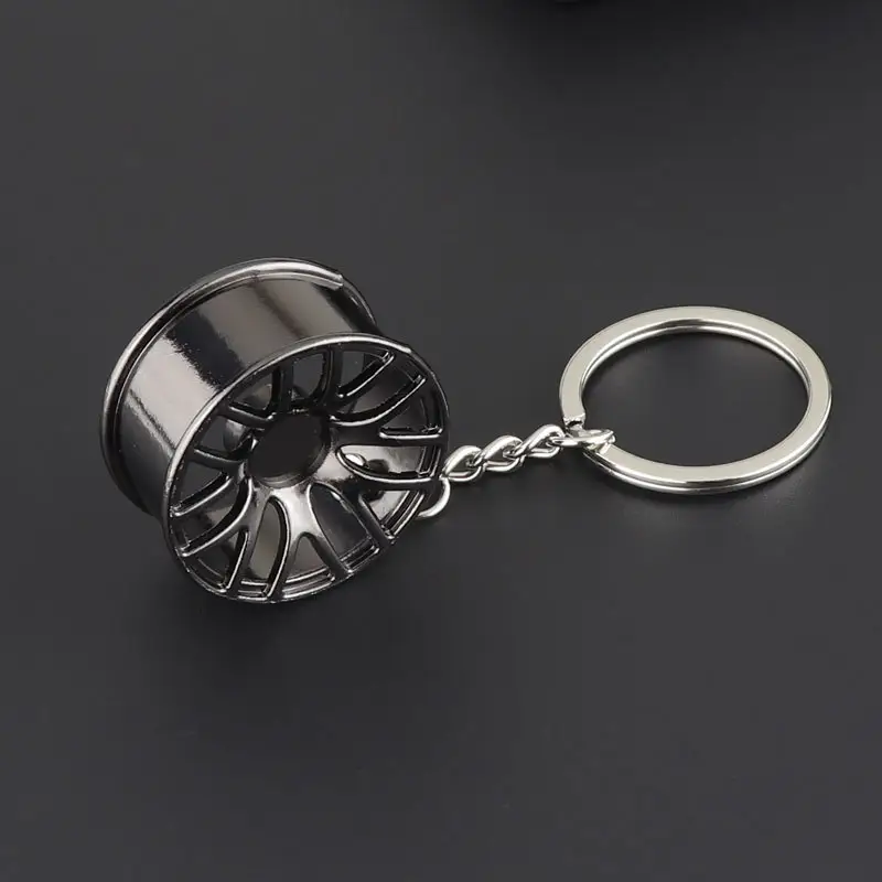 Metal zinco liga carro roda cubo promocional presente chaveiro chaveiro