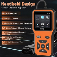Herramienta de Diagnóstico Automotriz V518, Escáner Multifuncional para Autos con Lector de Códigos de Error del Motor, Compatible con OBD 2 Modo 6 8 ELM327