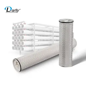 Blueflo High Quality Large Diameter 1 micro 10 inch High flow Filter cartridge Belt pleated cartridge filter pp filter cartridge