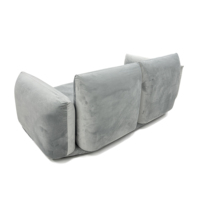 Canapé modulaire sectionnel moderne en tissu velours, minimaliste, rembourré, deux places, pour salon et hôpital