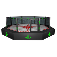 Équipement de boxe international de haute qualité pour la compétition, ring de boxe personnalisé avec logo, modèle WILLON DL-R1305, taille 6m*6m