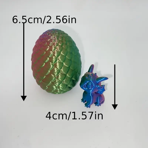 Modè<span class=keywords><strong>le</strong></span> de jouet en plastique créatif imprimé en 3D petit oeuf de dragon volant pour enfants inspiré de la décoration sur <span class=keywords><strong>le</strong></span> thème des animaux du dragon - Product Image 2