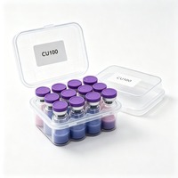 Matière première cosmétique WV, poudre de tripeptide de cuivre GHK-Cu, haute pureté (99%-99,9%), CAS 89030955, formule moléculaire C14H21CuN6O6