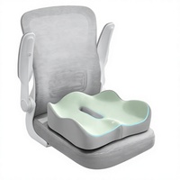 Coussin de siège orthopédique en mousse à mémoire de forme pour soulager la sciatique et les douleurs au coccyx - Coussin ergonomique respirant pour chaise de bureau et de voiture