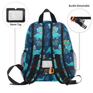 Cute Cartoon Dinosaur Print Toddler Kids <b>Backpack</b> <b>Waterproof</b> Polyester Custom Print Children's <b>School</b> Bag For Boys - Product Image 4