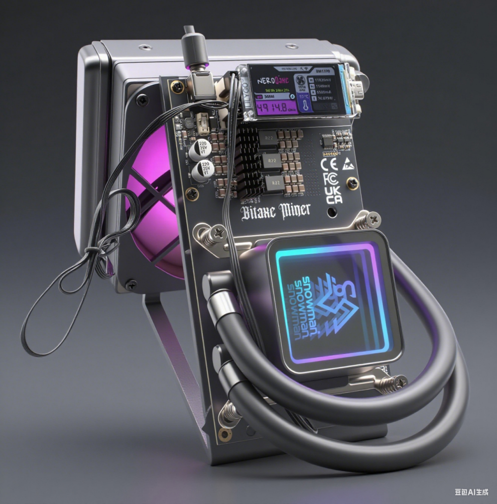 Bitaxe NerdQaxe++ Hydro 4.8T 75W 601 701 1.2T 4.2T Cool Computer Ornaments  That Can Bring You Profits Solo Miner Bitcoin