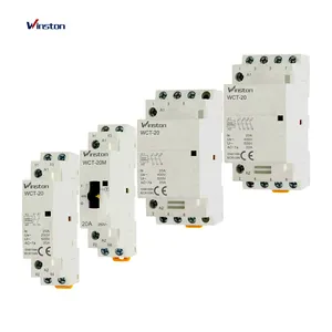 Factory wholesale 2NC2NO 4NO 4NC 220V 380v 1p 2p 3p 4p 20A 32A 40A 50A 63A pole Magnetic AC contactor Household ac contactor