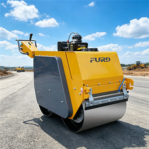 Mini-compacteur routier EPA Euro 5 de 550 kg à double tambour pour le remblaiement de fossés et la réparation <span class=keywords><strong>d</strong></span>'<span class=keywords><strong>asphalte</strong></span> - Product Image 1