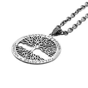 Di Vendita caldo 925 Argento Vita Di Albero Del Pendente Della Collana Uomini - Product Image 2