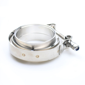 2''/2.5''/3'' Full 304 Stainless Steel V-Band <strong>Clamp</strong> With Male/Female Flange Kit Turbo Downpipe V-band Turbo <strong>Exhaust</strong> Pipes - Product Image 4