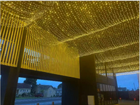 Guirlande Lumineuse Commerciale Blanc Chaud Personnalisable pour Décoration Extérieure Étanche Mariage & Noël, à Suspendre au Plafond