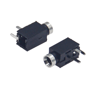 PJ-210 Conector de Audio de 2.5mm, Montaje Vertical de 3 Pines para PC/Computadora, Conector Hembra - Product Image 1