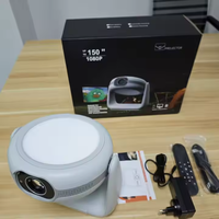 Projecteur LED intelligent Android11 K1 WiFi6 1080P 4K 3D Ready à courte focale, portable, batterie rechargeable, utilisation en extérieur