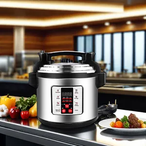 Hotel Kitchen Intelligent Stainless Steel Pot 20 Liters Commercial Multi Cooker Electric Pressure Cooker