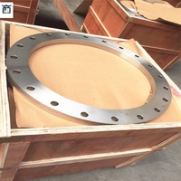 Flensa sambungan pipa manufaktur EN 1092-1 RF PN40 PN25 ukuran DN150 DN200 DN250 DN300 P275NL1 flensa pelat