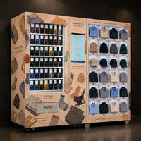 Distributore Automatico Intelligente AI per Pagamenti Senza Contanti con Carta di Credito, T-Shirt, Cappelli e Calzini Personalizzati a Tema Anime e Parchi Divertimento
