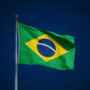 Banderas de Brasil Personalizadas para Promoción, Entrega Rápida, Venta al Por Mayor, Alta Calidad, Nacionales, 90*150 cm, 3*5 pies, Impresión Digital, Poliéster - Product Image 1