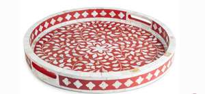 Bandeja de Servir de Lujo con Incrustaciones de Madreperla para Servir Bebidas, Café y Aperitivos, Disponible a Precio de Fábrica - Product Image 4