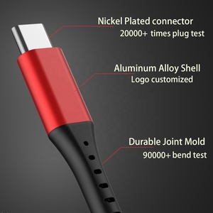 Fábrica PD100W 5A <span class=keywords><strong>Datos</strong></span> de carga rápida Tipo C 3,0 5Gbps Cables Cable de E-mark Cable USB C a C para computadora portátil Teléfono móvil - Product Image 3