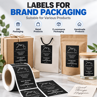 Étiquettes en rouleau imprimées sur mesure, autocollantes en BOPP blanc pour pots de bougies, sachets, boîtes et emballages de vente au détail