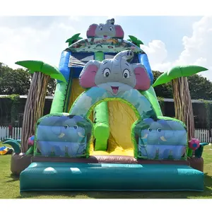 Equipamento inflável para parque aquático de animais, deslizamento inflável para crianças