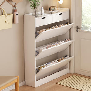 Armoire à chaussures domestique ultra-mince grande capacité petit appartement stockage intégré <span class=keywords><strong>porte</strong></span> dégringolade étagère à chaussures étagères à chaussures supports - Product Image 1