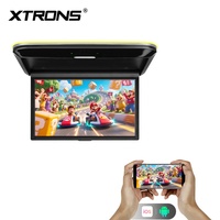 XTRONS TV de Techo para Auto de 14 Pulgadas, 2+32GB, 1366x768 HD, Reproducción de Video 4K, Altavoces Duales, Duplicación Inalámbrica, Entrada HD, Android, Plegable