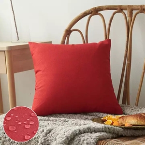 Housses de <span class=keywords><strong>coussin</strong></span> imperméables pour meubles de patio taie d'oreiller de jardin extérieur couleur unie Polyester <span class=keywords><strong>canapé</strong></span> housses de <span class=keywords><strong>coussin</strong></span> - Product Image 4