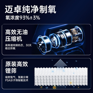 Med Joy <b>Oxygen</b> Concentrator 5L 10L Portable Quiet Air Separation <b>Machine</b> <b>for</b> Glass Crafting - Product Image 2