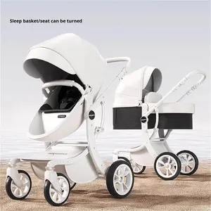 Cochecito de Bebé Star Baby con Protección de Columna Vertebral, Estilo Cáscara de Huevo, Aleación de Aluminio, Plegable, Bidireccional, Vista Alta, Capacidad de Carga de 15 kg - Product Image 4