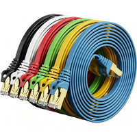 Câble Ethernet plat OFC 32AWG Cat7 FTP 10 Gbit/s 600 MHz RJ45 Cat 7, cordon de raccordement réseau LAN pour clinique, bureau, réseau