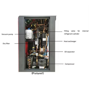 Máquina de Reciclaje de Refrigerante para Estación de Servicio de Aire Acondicionado, Modelo 12V VALUE-500PLUS, 12 Meses de Garantía para RF - Product Image 5