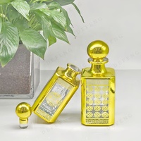 Bouteille d'affichage de parfum en or transparent à fond épais Bouteille de diffuseur de luxe 250ml 450ml avec bouchon en verre