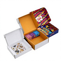 Boîte en carton personnalisée avec insert pliable pour bougies biodégradables, emballage cadeau pour colis postaux aériens