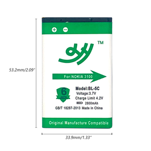 BL-5C แบตเตอรี่โทรศัพท์สำหรับ N72 N70 <span class=keywords><strong>C2</strong></span>-<span class=keywords><strong>01</strong></span>ของ <span class=keywords><strong>Nokia</strong></span> <span class=keywords><strong>C2</strong></span>-03 <span class=keywords><strong>C2</strong></span>-06 X2-<span class=keywords><strong>01</strong></span> 5130 2610 BL 5C li-ion - Product Image 4