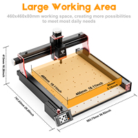 Routeur CNC Bois TTC450Pro 6090 3 Axes 460*460 Kit Châssis Servo avec Roulement Tête Laser Moteur Monommande 775W Outils de Découpe