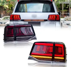 YBJ car accessories Auto Lighting System LED taillight for TOYOTA Land cruiser 2016-2021 LC200 FJ200 breathing taillights rear
