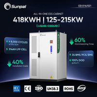 Armoire de stockage d'énergie extérieure Sunpal 100 kW 418 kWh tout-en-un LFP refroidie par liquide BESS